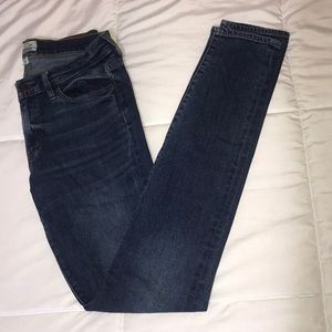 J. Crew Selvedge Toothpick dark wash jeans